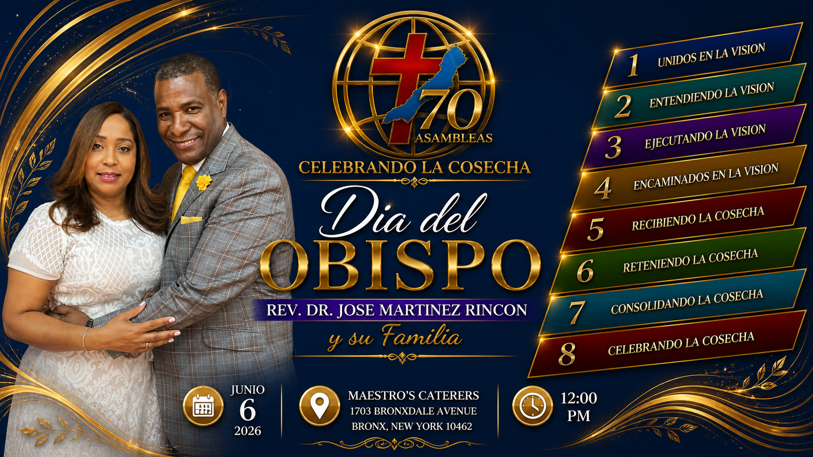 Día del Obispo · Dr. Rev. José Martínez Rincón · 6 de junio 2026